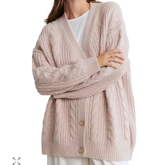 Jenni Kayne Sweaters - New w tags - Jenni Kanye Cable Cocoon Cardigan in Blush